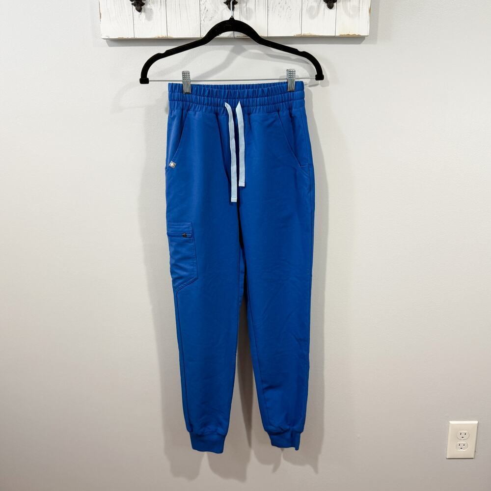 FIGS Zamora Jogger Scrub Pants XXS Winning Blue Joggers EUC